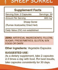 Secrets of the Tribe Sheep Sorrel 60 Capsules, 800 mg, Sheep Sorrel (Rumex Acetosella) Dried Herb (60 Capsules)