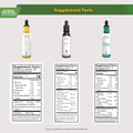 Buried Treasure Vitamin D3 K2 Ionic Zinc & Lymphatic Harmony Liquid Drops Supplement Bundle