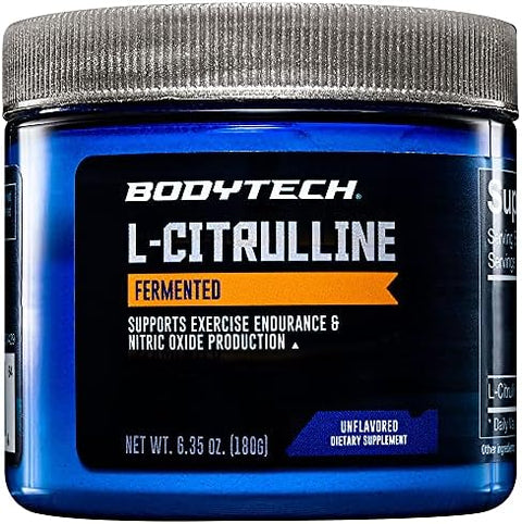 Bodytech Fermented Lcitrulline 3000Mg Supports Exercise Endurance Nitric Oxide Production & Blood Flow (6.35 Oz)