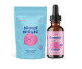 JoySpring Kids Magnesium Routine Magnesium Citrate Liquid Drops with Chamomile + Saffron Powder with Vitamin D3 Mineral and Botanical Daily Supplement for Kids
