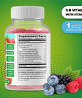 Doctors Finest Vitamin B Complex Gummies, Vegan, Gmo- Gluten , Great Taste Natural Strawberry Flavor Gummy Vitamins, With 6 B Vitamins, Energy Support Dietary Supplement, For Adults 90 Gummies
