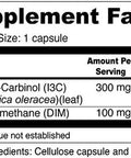 I3C DIM for Healthy Estrogen Metabolism Detoxification 60 Capsules 300mg I3C 100mg DIM Vegan Gluten