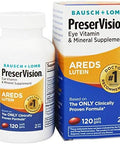 Preservision Areds Eye Vitamins #1 Eye Doctor Recommended Brand Multivitamin With Lutein Vitamins C & E Zinc And Copper Supplements 120 Softgels