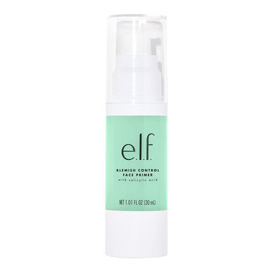 e.l.f Blemish Control Face Primer Large Long Lasting Skin Perfecting Controls Breakouts and Blemishes Matte Finish Infused with Salicylic Acid Vitamin E Tea Tree 1.01 fl Oz