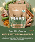 Livegood Organic Fiber Powder With Agave Inulin Psyllium Husk Pea Fiber 10 Plant-Based Sources For Digestion Detox Gut Support And Daily Wellness Organic Fiber Supplement (30 Servings)
