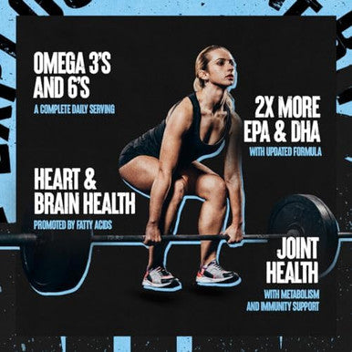 Animal Omega Omega 3 & 6 Supplement With Fish Oil & Flaxseed Oil Plus Juiced Amino Acids Bcaa/Eaa Matrix For Recovery 30 Servings Each