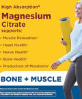 Nature Made Extra Strength Dosage Magnesium Citrate Tablets High Absorption Magnesium Citrate 400Mg Per Serving Bone And Muscle Support 60 Tablets 30 Day Supply