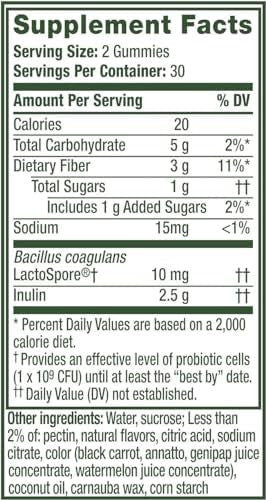 Align Dualbiotic Prebiotic + Probiotic For Women And Men Help Nourish And Add Good Bacteria For Digestive Support Natural Fruit Flavors 60 Gummies