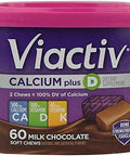 VIACTIV Calcium Plus D Soft Chews Milk Chocolate 60 ea (Pack of 3)