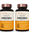 Live Conscious Curcuwell - Curcumin And Boswellia Blend Maximum Strength Joint Body And Cognitive Support - 60 Day Supply (2-Pack)