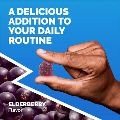 Emergen-C Immune Elderberry Gummies 750 Mg Vitamin C With Vitamin D Zinc And Electrolytes Immune Support Dietary Supplement Caffeine Free Gluten Free Elderberry Flavor 36 Count