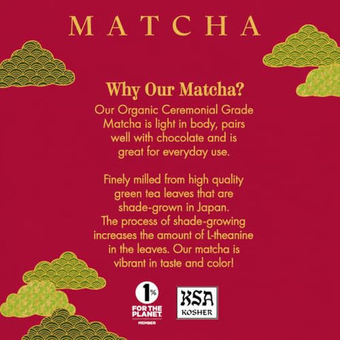 Harney & Sons Organic Ceremonial Grade Matcha Powder, 30g Tin | Ceremonial Grade Organic Matcha, For Traditional Tea, Lattes & Smoothies