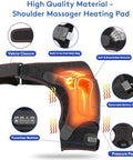 Heated Shoulder Wrap For Men Women - Electric Shoulder Heating Pad With 3 Massager And Heat Settings And Timer Modes, Heated Shoulder Braces For Neck And Shoulder Deep Issue
