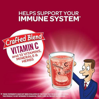 Airborne Very Berry Effervescent Tablets 10 Count 1000Mg Of Vitamin C Immune Support Supplement (Pack Of 4)