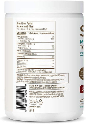 SPROOS MCT Collagen Creamer 220 g