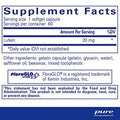 Pure Encapsulations Lutein 20 mg 60 gels