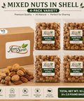 Anna and Sarah Premium Kosher Mixed Nuts in Shell Box, NO BRAZIL NUT 10 Lbs | 160 Oz Bulk, Jumbo Walnuts, Extra Large Pecans, Almonds, Large Oregon Hazelnuts, Fresh