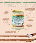 Coconut Country Living's Extra Virgin Coconut Oil in Glass Jar- Cold Pressed, Unrefined organic Superfood for Hair, Skin, Beauty, Cooking - Keto & Paleo Diet Friendly - 33.81 oz