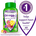 Viactiv Calcium Chews and Vitafusion Omega3 Gummy Vitamins Bundle 60 Calcium Chews for Bone Health + 120 Omega3 Gummies for Heart Health