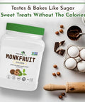 Morning Pep Monk Fruit Sweetener, Classic | White Sugar Substitute 2.5 lb and Morning Pep Monk Fruit Sweetener, golden Sugar Substitute, 2.5 lb