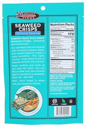 Sea Point Farms Crisp Seaweed almond Sesame, 1.2 oz