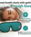 Medi Grade Cotton Sleep Mask With 3D Eye Memory Foam - Travel Sleeping Mask For Women And Men With 2 Ear Plugs And Storage Bag - Blackout Light Blocking