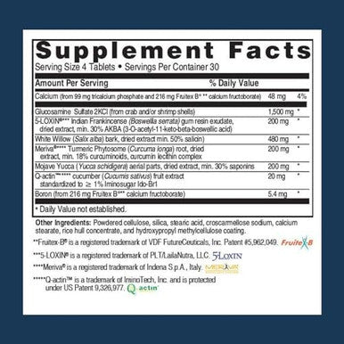 Advanced Joint Support Supplement, Relieve Joint Discomfort, Calcium, Glucosamine, 5-Loxin, Manufactured In The Usa, 120 Tablets