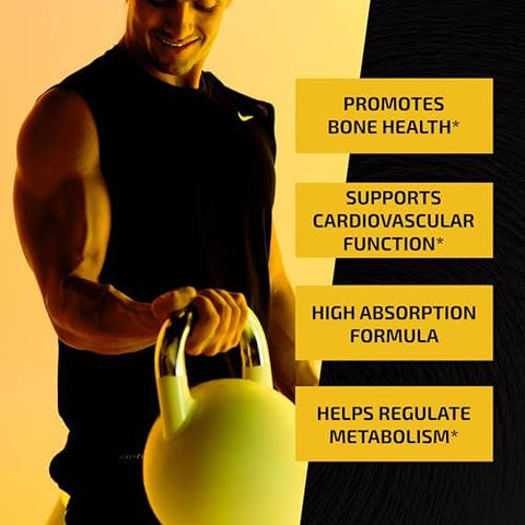 Vitamin D3 K2 5000 IU (60ct) and Magnesium Citrate 500 MG (60ct) Immune System Strong Bones Calm Relaxation Digestion and Muscle Support NonGMO
