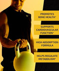Vitamin D3 K2 and Magnesium Glycinate Supplement Bone Heart and Muscle Support with 5000 IU D3 K2 MK7 and 500mg Magnesium High Absorption Immune and Nerve Support 60 Servings Each