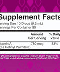 Maryruth's Organics Usda Organic Vitamin A Liquid Drops 1Oz 750Mcg