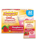 Emergen-C 1000Mg Vitamin C Powder With Antioxidants B Vitamins And Electrolytes Vitamin C Supplements For Immune Support Caffeine Free Drink Mix Raspberry Flavor - 60 Count/2 Month Supply