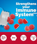 Emergen-C Immune Triple Action Immune Support Gummies Betavia (R) 1000Mg Vitamin C B Vitamins Vitamin D And Antioxidants Raspberry 45 Count