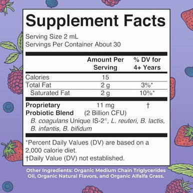 Maryruth's Organics Kids Very Berry Liquid Probiotic 2 Fz