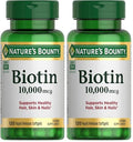Nature'S Bounty Biotin Hair Skin And Nails Vitamins Supports Healthy Hair Skin And Nails 10000 Mcg 120 Softgels (Pack Of 2)
