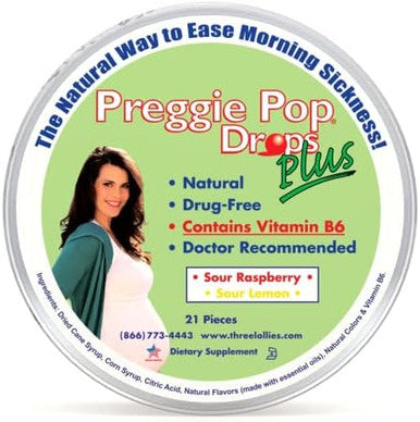 Dramamine Nausea Relief Ginger Chews 20 Count And Preggie Pop Drops Plus21 Dropsvitamin B6 For Morning Sickness & Nausea Relief
