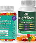 Bio Vitalica Sea Moss Elderberry Gummies & Mushroom Gummies (Bundle)