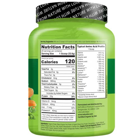 Naturelo Vegan Plant Protein Powder - Vanilla And Chocolate Bundle 40 Servings