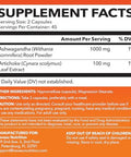 Havasu Nutrition High Strength Ashwagandha Supplement Capsules (45 Servings) & French Maritime Pine Bark Extract Capsules (30 Servings)