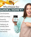 Manuka honey 826+ MGO | New Zealand Honey | Monofloral health honey (250g/8.8 oz)
