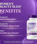 Doctor'S Best Doctors Best Womens Beauty Sleep With Magnesium Theanine Melatonin Sleep & Relaxation Support Non-Gmo Gluten Free Soy Free Vegan 60 Veggie Caps