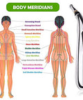Lkhsyan Acupuncture Pen 5-In-1 Powerful Meridian Energy Pen For Pain Relief With 3 Massage Heads Usb Rechargeable (Includes Massaging Gel)