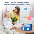 Comfytemp Wireless Tens Unit Muscle Stimulator Fsa Hsa Eligible Rechargeable Tens Unit For Pain Relief With Remote Control Portable Pulse Muscle Stimulator For Back Shoulder Sciatica 15 Modes