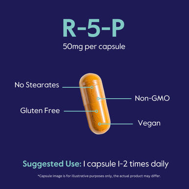 BESTVITE Riboflavin-5-Phosphate 50mg 120 Vegetarian Capsules No Stearates Vegan Non GMO Gluten Free Bioactive Form of Vitamin B2