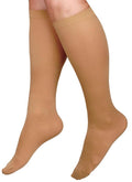 Curad Knee-High Compression Hosiery Beige Size D 1 Pair
