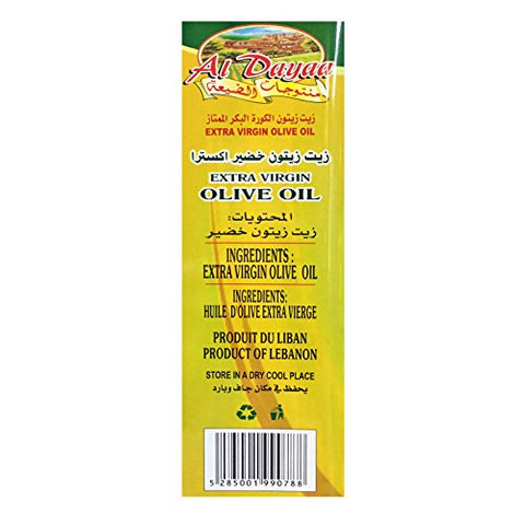 Al Dayaa - Extra Virgin Olive Oil, 3L (102 fl oz), Product of Lebanon