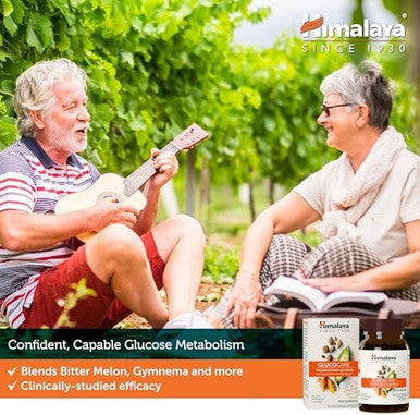 Himalaya Glucocare Herbal Supplement Metabolism Support Pancreatic Support Triphala Bitter Melon Turmeric Gluten Vegan 180 Capsules 90 Day Supply