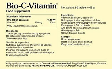 Pharma Nord Bio-C-Vitamin 60 Tablets (Pack of 3)