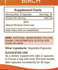 Secrets of the Tribe Birch 60 Capsules, 1000 mg, Birch (Betula Pendula) Dried Leaf (60 Capsules)