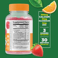 Lifeable Calcium Magnesium & Zinc Kids + Turmeric Curcumin Kids Gummies Bundle Great Tasting Vitamin Supplement Gluten Gmo Chewable Gummy