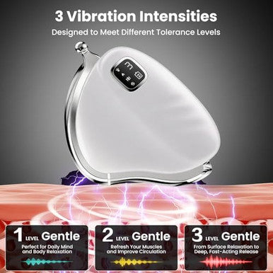 Luxulist Heated Muscle Scraper Tool Fascia Massage Scraper Tool Electric Fascia Knife For Gua Sha Lymphatic Drainage And Accelerated Muscle Recovery Fascia Release Tools For Abdomen Arms Waist And Legs